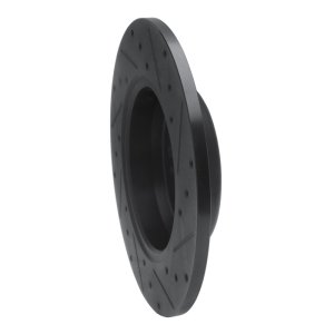 Mercedes-Benz C300 Brake Rotor (1) - Rear Left - R1 Concepts - Drilled & Slotted - Black - `15-`21